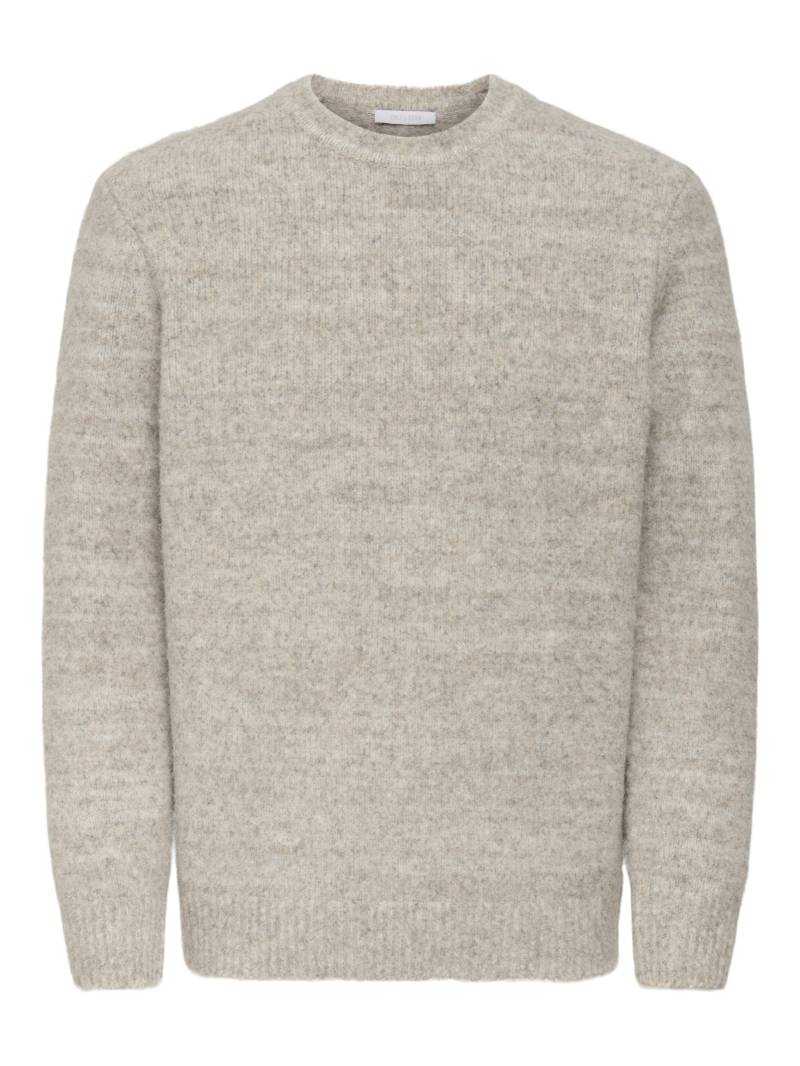 ONLY&SONS - ONSBAY REG LS CREW KNIT turtledove - Gr. - M von ONLY&SONS