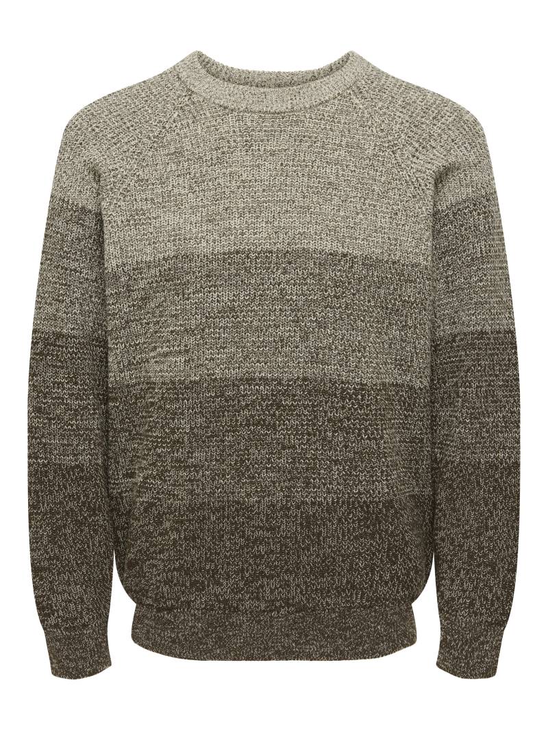 ONLY&SONS - ONSBIRK RLX LS RAGLAN KNIT CAMP - Gr. - L von ONLY&SONS