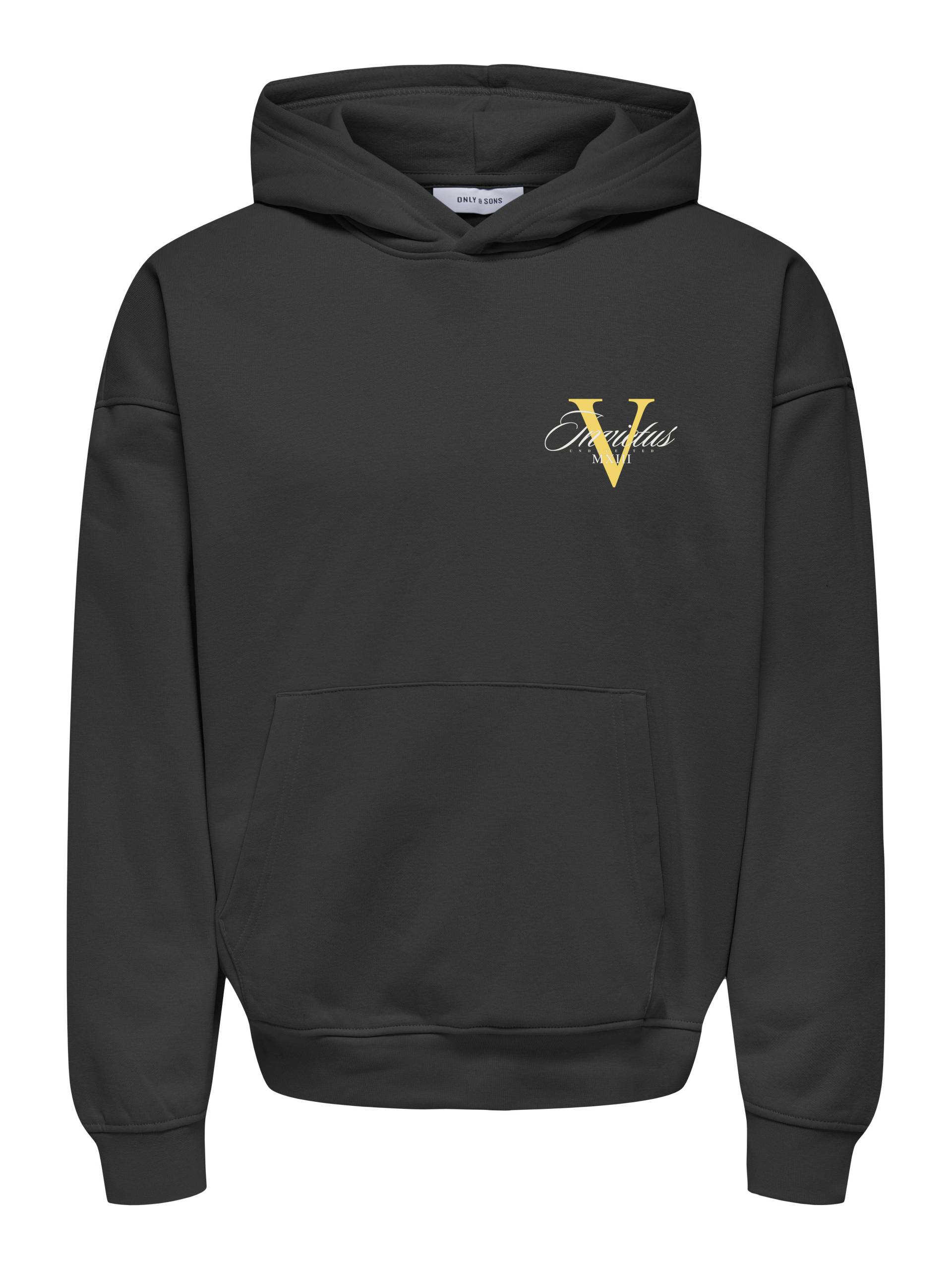 ONLY&SONS - ONSBUCK VTG WASHED HOODIE SWEAT black - Gr. - M von ONLY&SONS