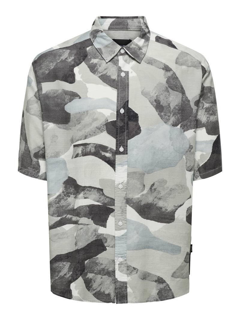 ONLY&SONS - ONSBUD LIFE SS RLX AOP SHIRT NOOS - Gr. - XXL von ONLY&SONS
