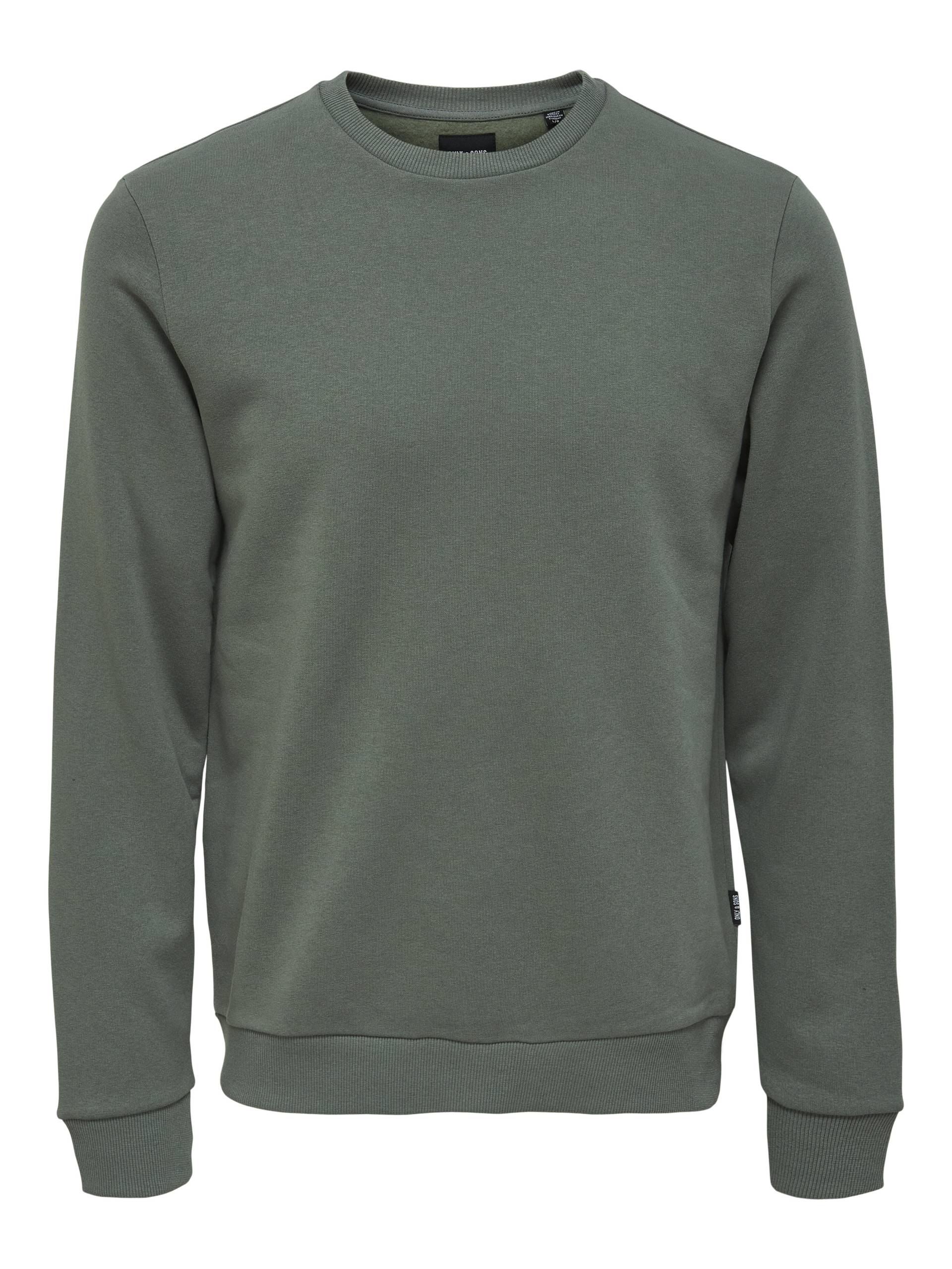 ONLY&SONS - ONSCERES CREW NECK NOOS castor gray - Gr. - XXL von ONLY&SONS