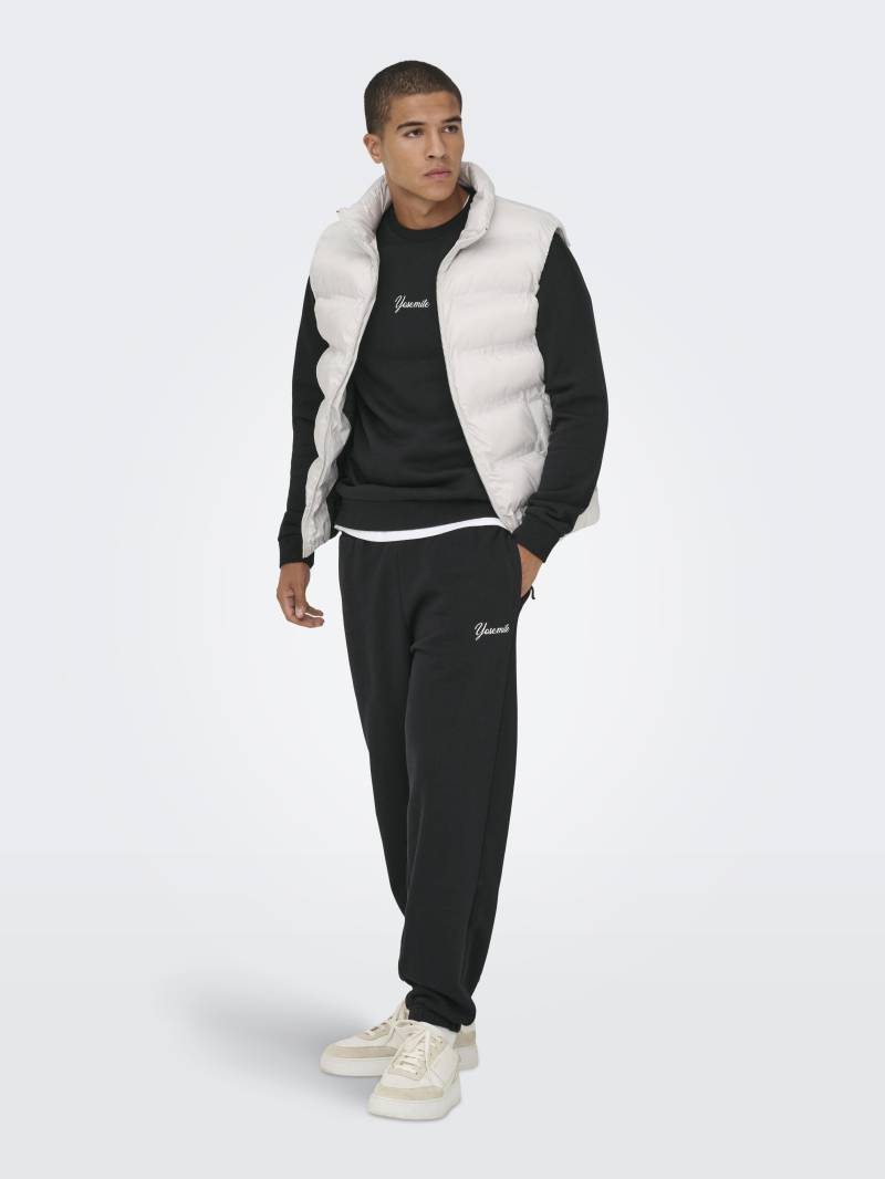 ONLY&SONS - ONSCERES SKI RLX SWEAT PANT CS jet black - Gr. - XL von ONLY&SONS