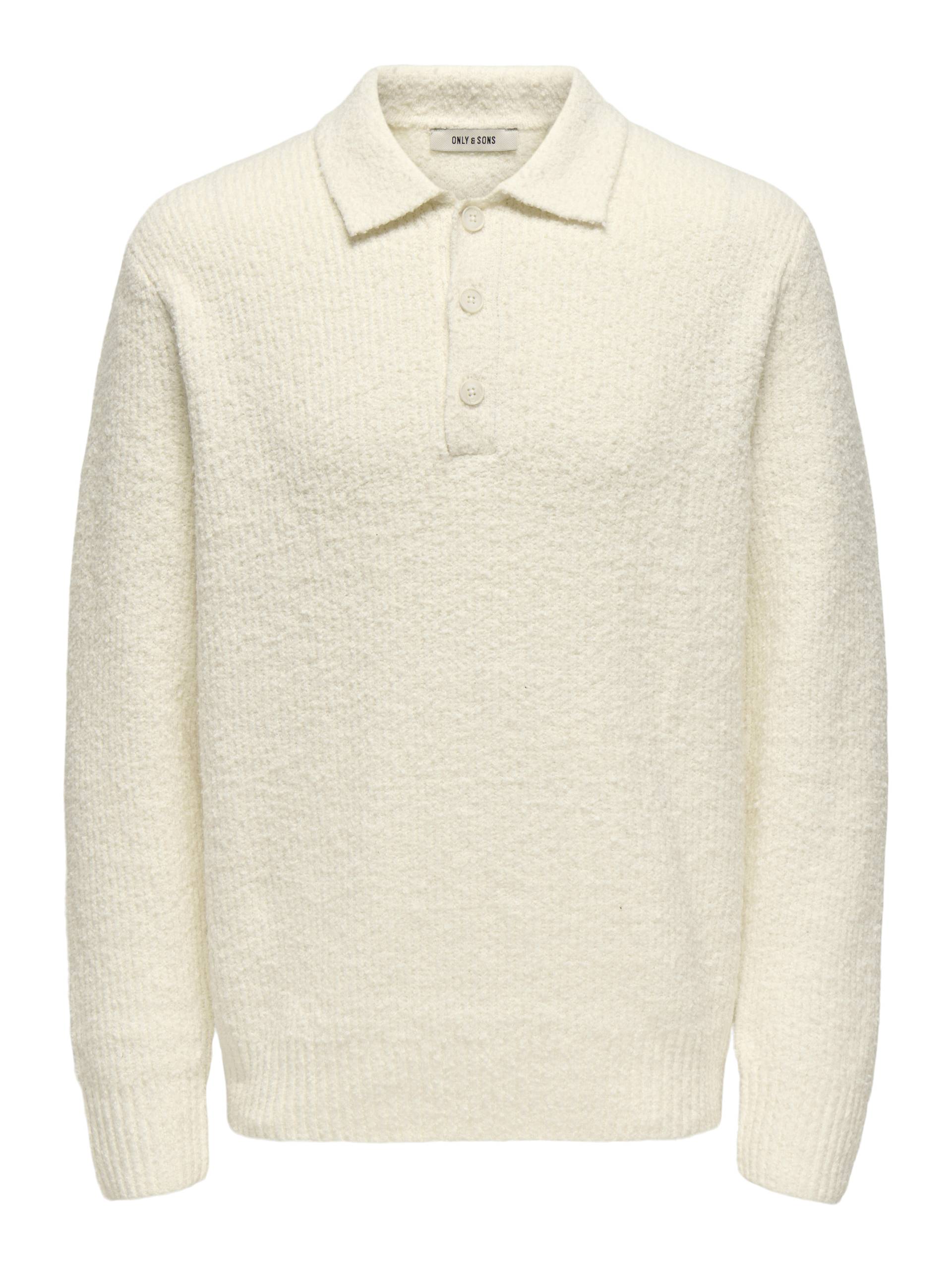ONLY&SONS - ONSDALE RLX LS POLO KNIT NOOS - Gr. - M von ONLY&SONS
