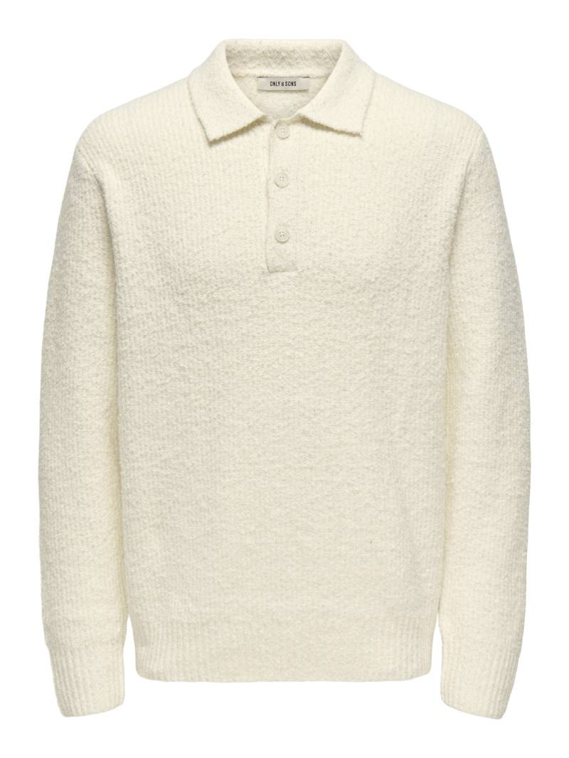 ONLY&SONS - ONSDALE RLX LS POLO KNIT NOOS - Gr. - M von ONLY&SONS