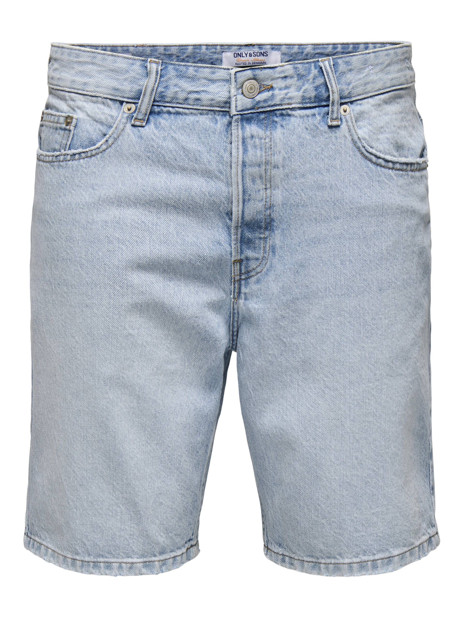 ONLY&SONS - ONSEDGE LB 2041 TAI DNM SHORTS NOOS light blue denim - Gr. - XL von ONLY&SONS