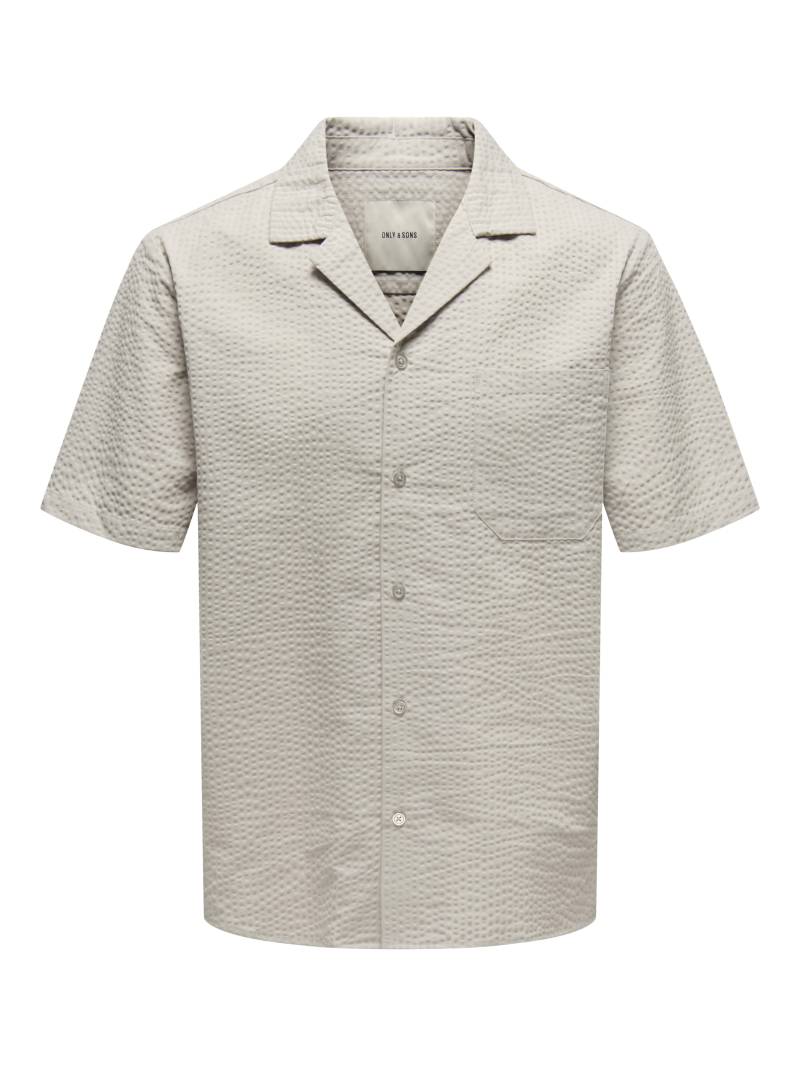 ONLY&SONS - ONSEYE RESORT SEERS 0009 SHIRT NOOS silver lining - Gr. - L von ONLY&SONS