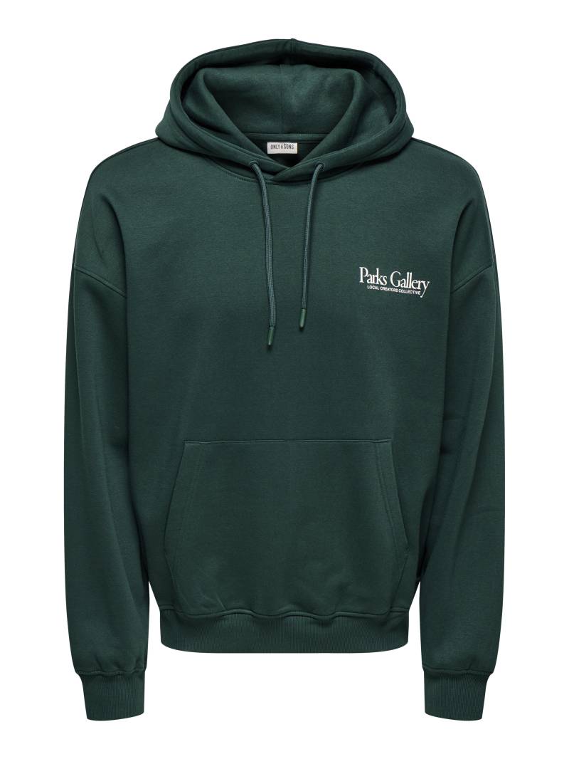 ONLY&SONS - ONSGALLERY VTG HOODIE pine grove - Gr. - XL von ONLY&SONS
