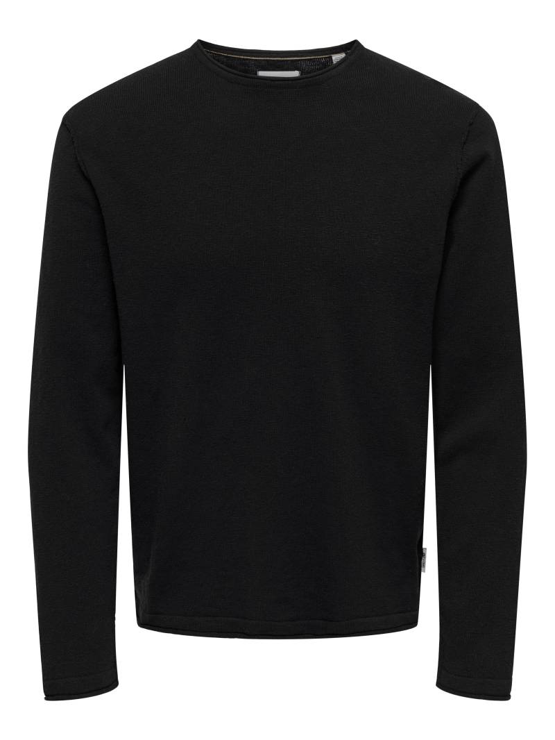 ONLY&SONS - ONSGORDON RLX 12 LS CREW NOOS black - Gr. - S von ONLY&SONS