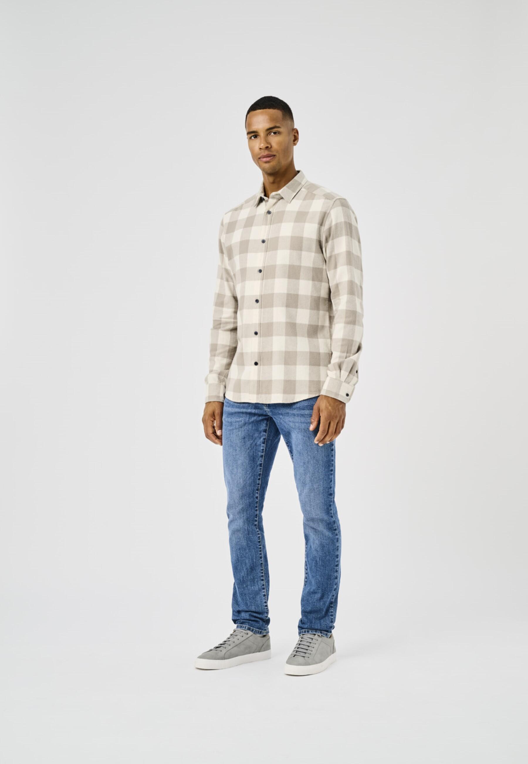 ONLY&SONS - ONSGUDMUND LS CHECKED SHIRT NOOS antique white - Gr. - S von ONLY&SONS