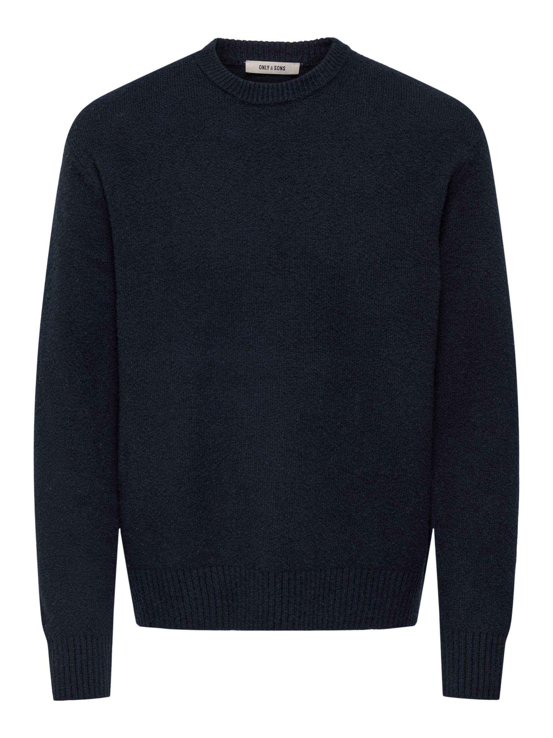 ONLY&SONS - ONSJAMES RLX CREW KNIT NOOS dark sapphire - Gr. - XL von ONLY&SONS