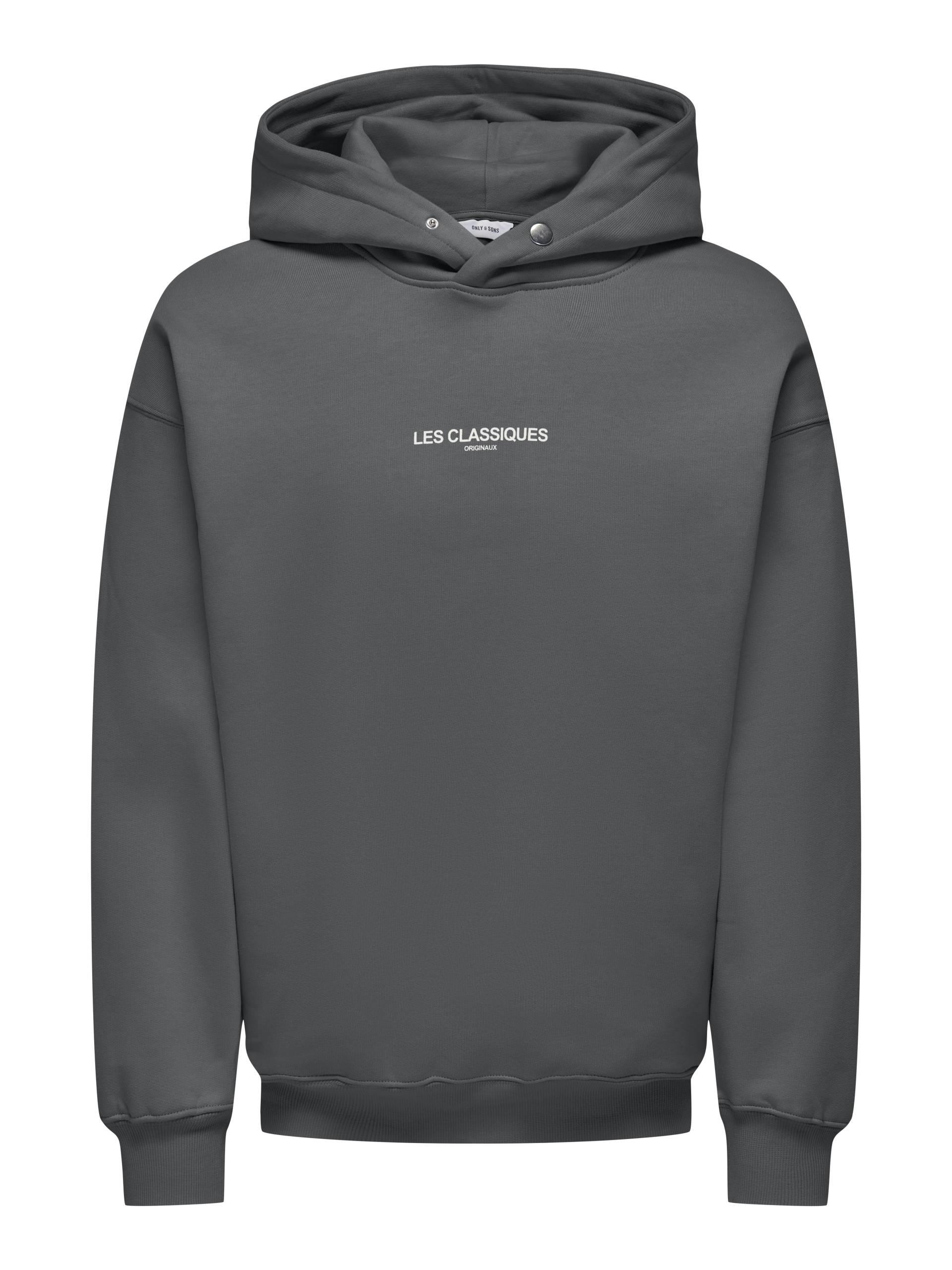 ONLY&SONS - ONSLES CLASSIQUES RLX HOODIE SWEAT magnet - Gr. - L von ONLY&SONS