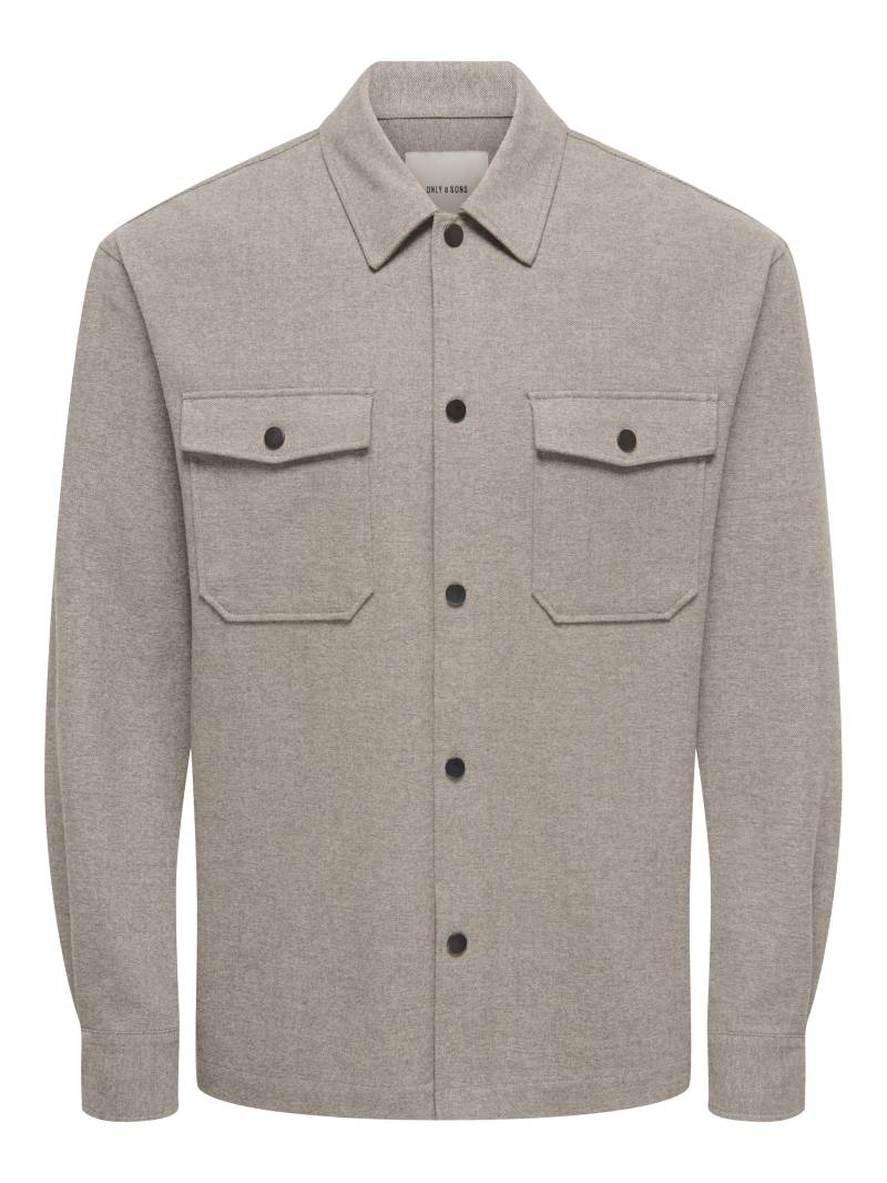 ONLY&SONS - ONSMARK BRUSHED 0353 OVERSHIRT NOOS - Gr. - S von ONLY&SONS
