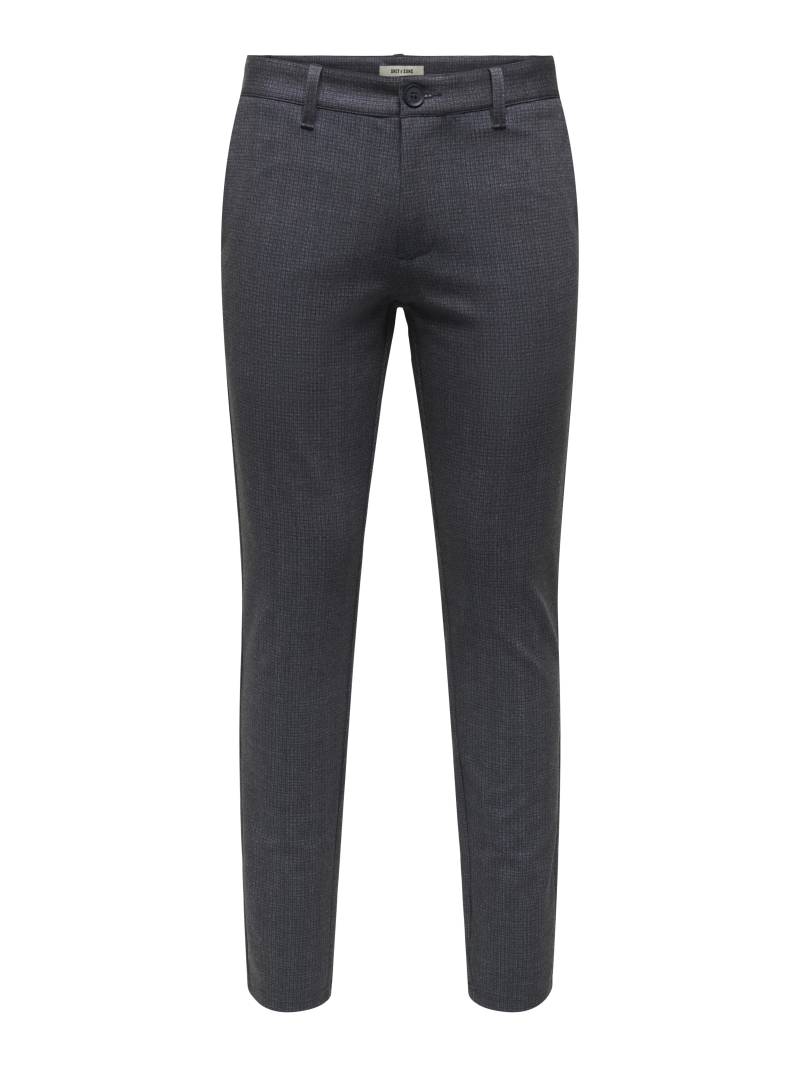 ONLY&SONS - ONSMARK SLIM CHECK 020960 PANT NOOS night sky - Gr. - 33/32 von ONLY&SONS