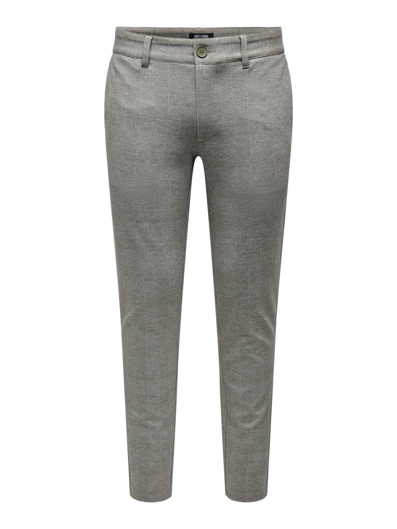 ONLY&SONS - ONSMARK SLIM CHECK PANTS 9887 NOOS chinchilla - Gr. - 28/32 von ONLY&SONS