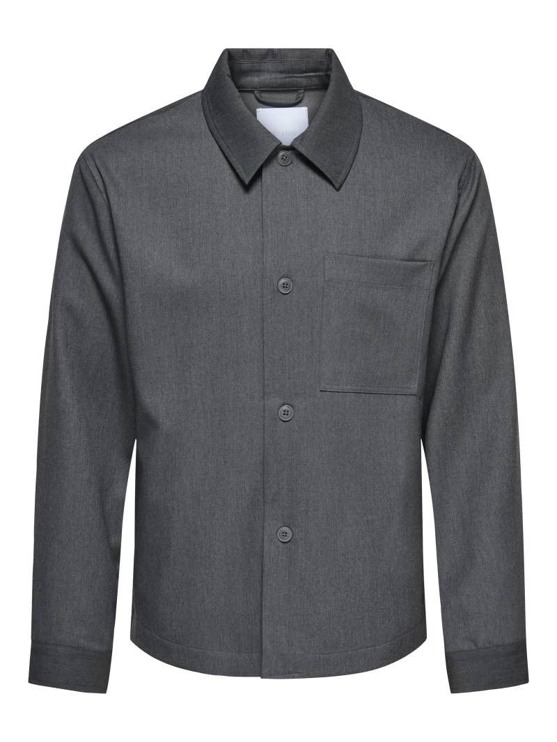 ONLY&SONS - ONSMIRO TAILORED REG 0346 OVERSHIRT FRML dark grey melange - Gr. - XL von ONLY&SONS