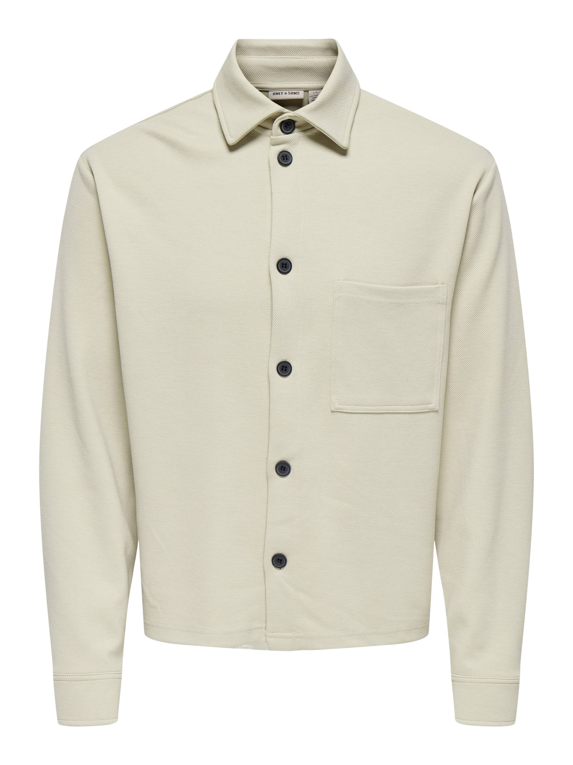 ONLY&SONS - ONSNEWKODYL SPRICK OVERSHIRT SWEAT VD silver lining - Gr. - L von ONLY&SONS