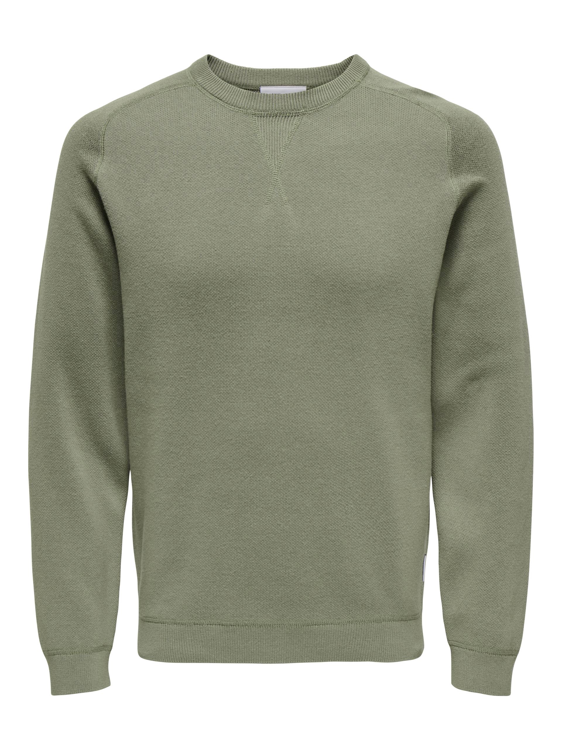 ONLY&SONS - ONSPIN REG 12 CREW KNIT shadow - Gr. - XXL von ONLY&SONS