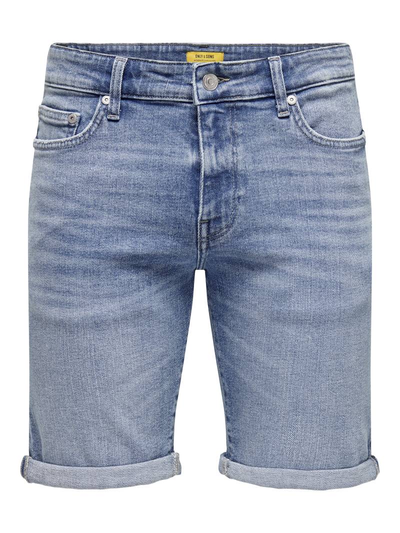 ONLY&SONS - ONSPLY MBD 8772 TAI DNM SHORTS NOOS medium blue denim - Gr. - S von ONLY&SONS