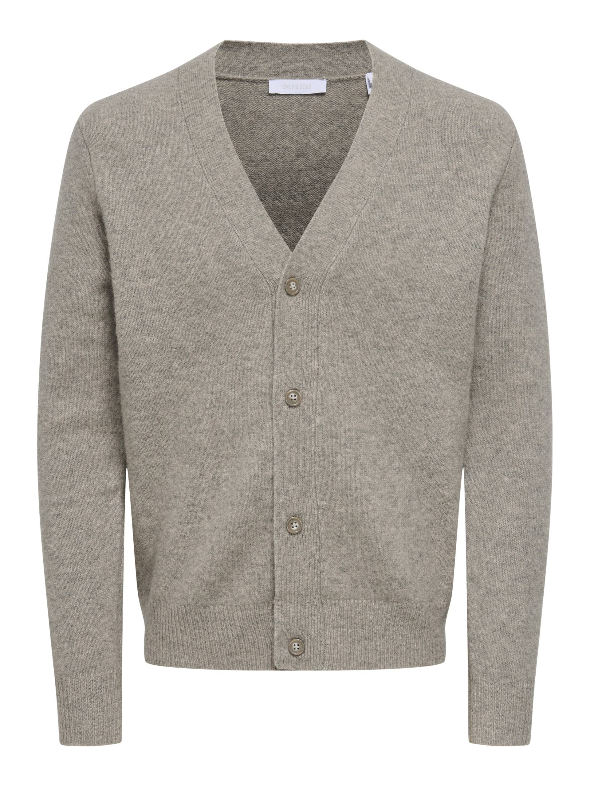 ONLY&SONS - ONSRAY REG LS CARDIGAN KNIT FRML NOOS walnut - Gr. - L von ONLY&SONS