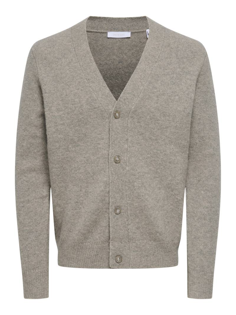 ONLY&SONS - ONSRAY REG LS CARDIGAN KNIT FRML NOOS walnut - Gr. - L von ONLY&SONS