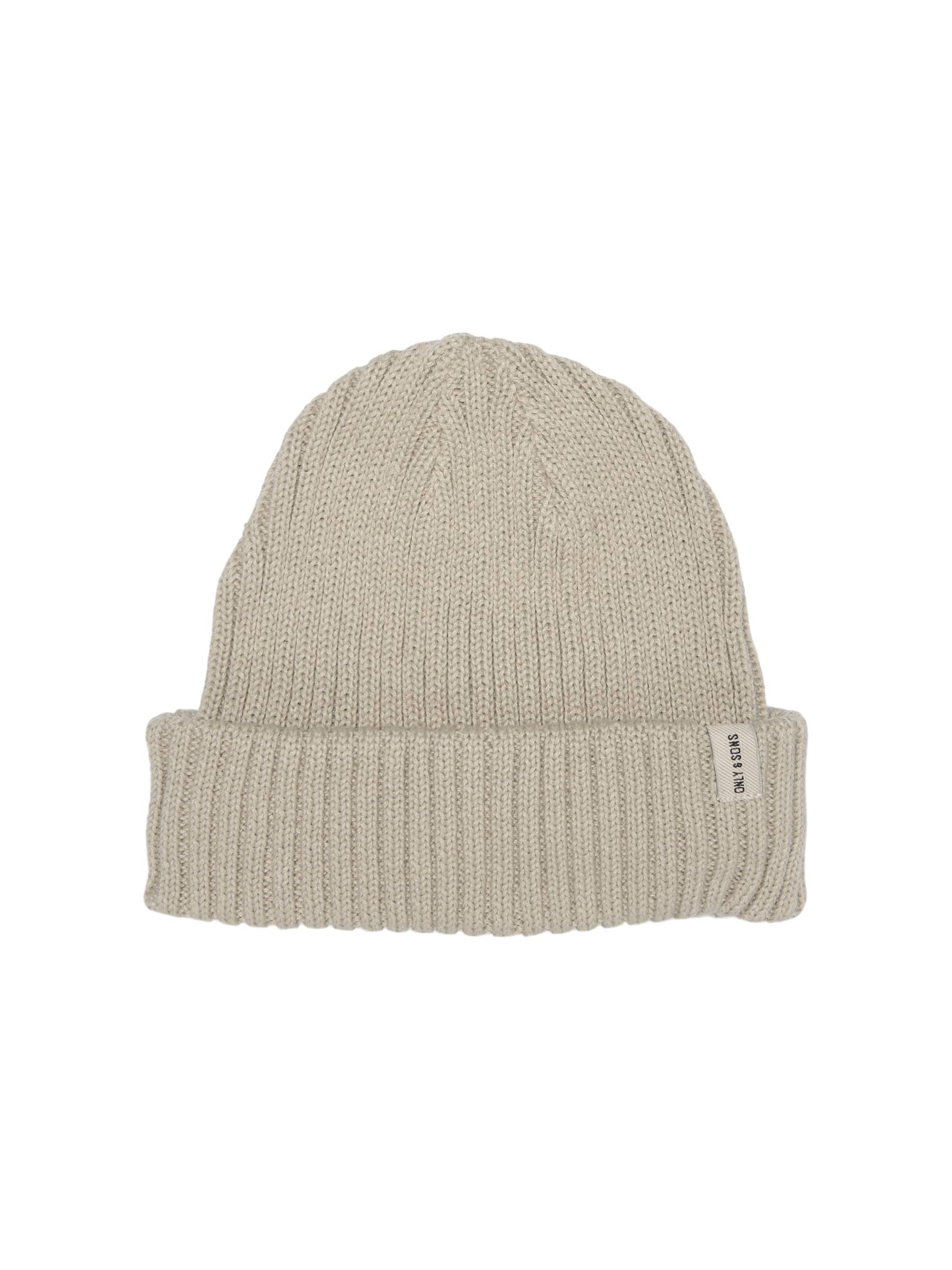 ONLY&SONS - ONSRYAN RIB FISHERMAN BEANIE NOOS silver lining - Gr. - ONE SIZE von ONLY&SONS