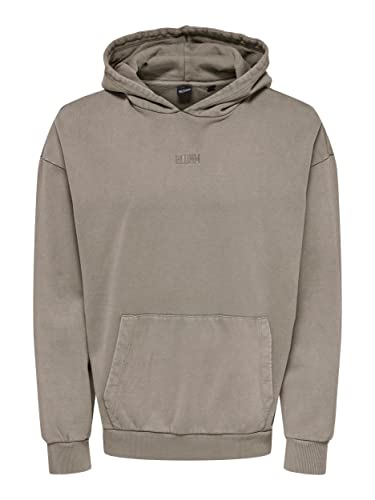 ONLY & SONS ONSSTELLAN RLX Washed Hoodie SWT BL - L von ONLY & SONS