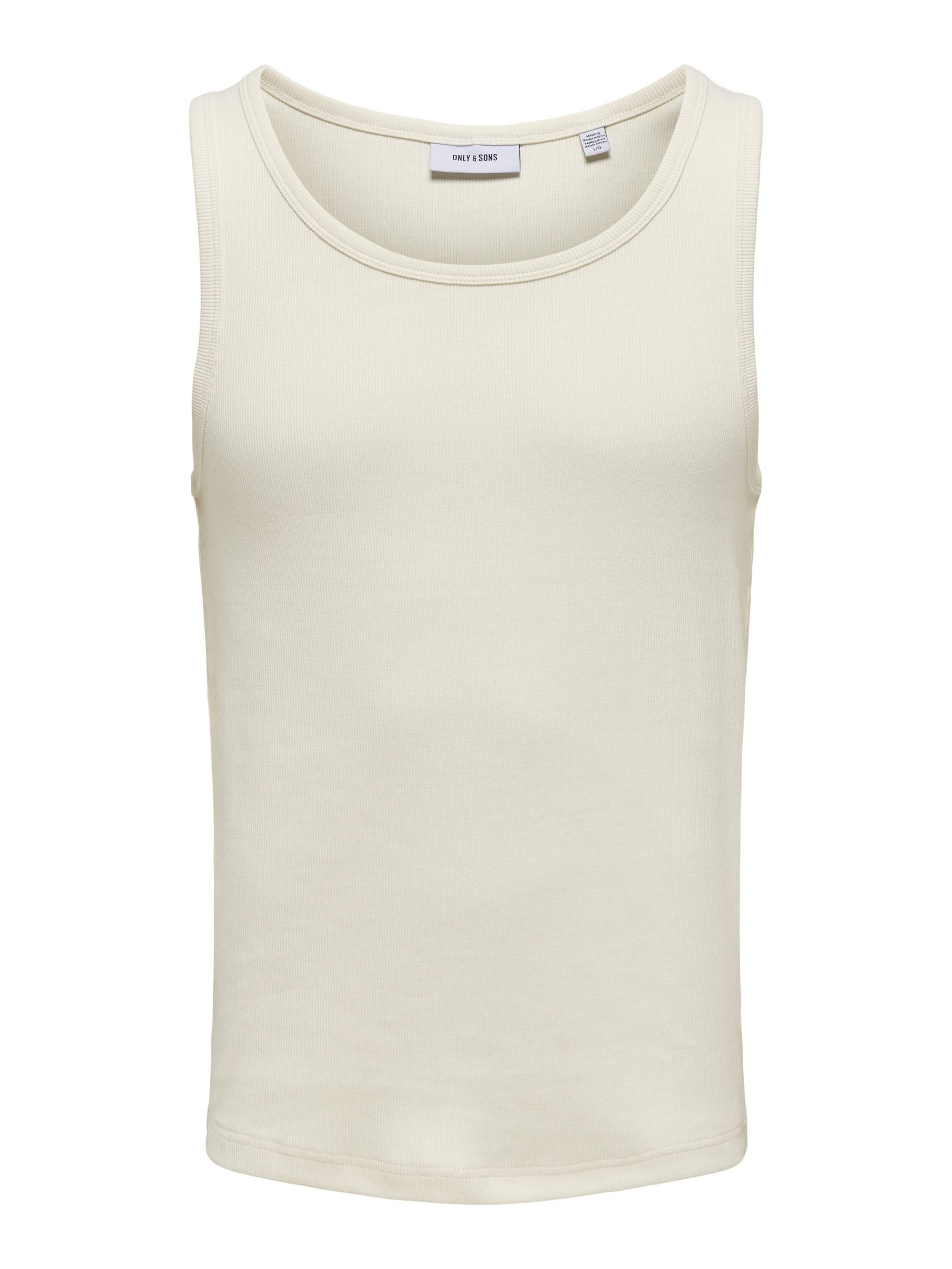 ONLY&SONS - ONSTANNER REG SL TANK TOP NOOS antique white - Gr. - S von ONLY&SONS
