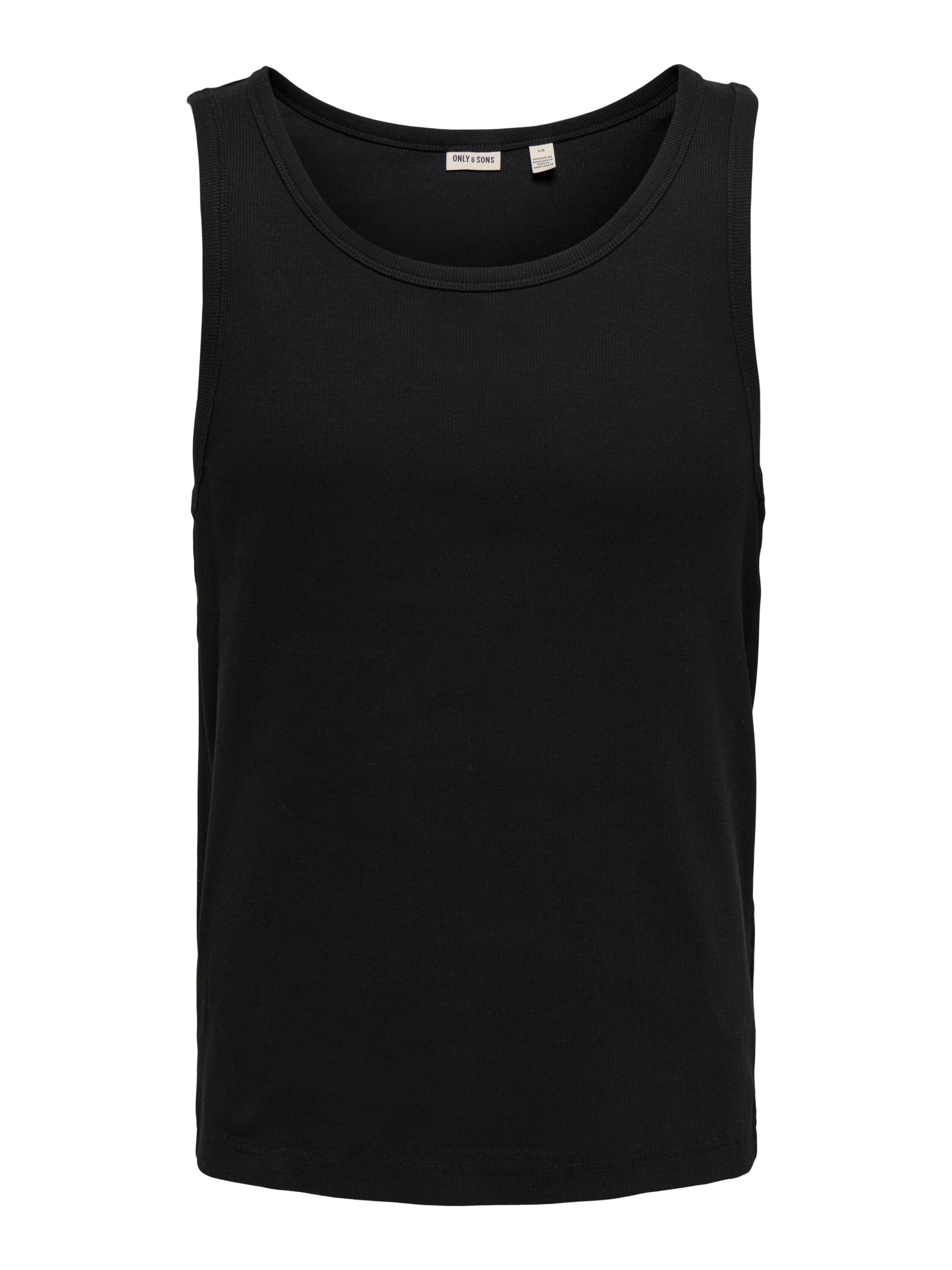 ONLY&SONS - ONSTANNER REG SL TANK TOP NOOS black - Gr. - S von ONLY&SONS