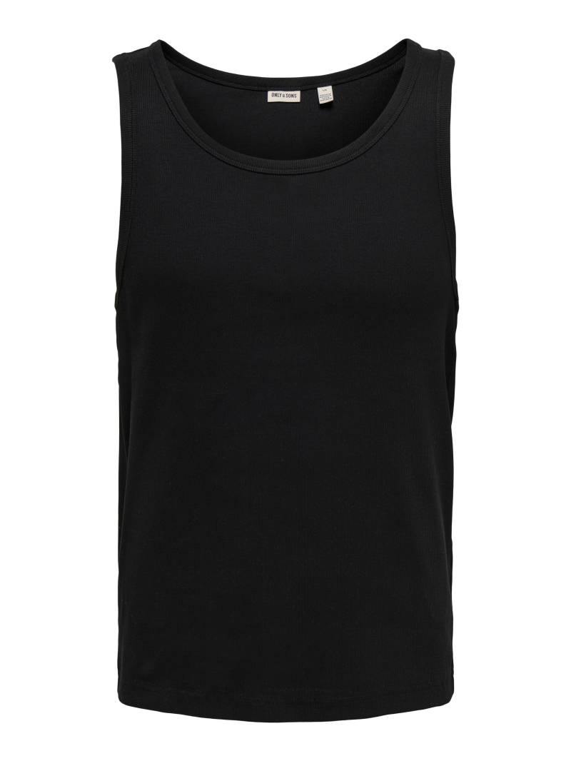 ONLY&SONS - ONSTANNER REG SL TANK TOP NOOS black - Gr. - S von ONLY&SONS