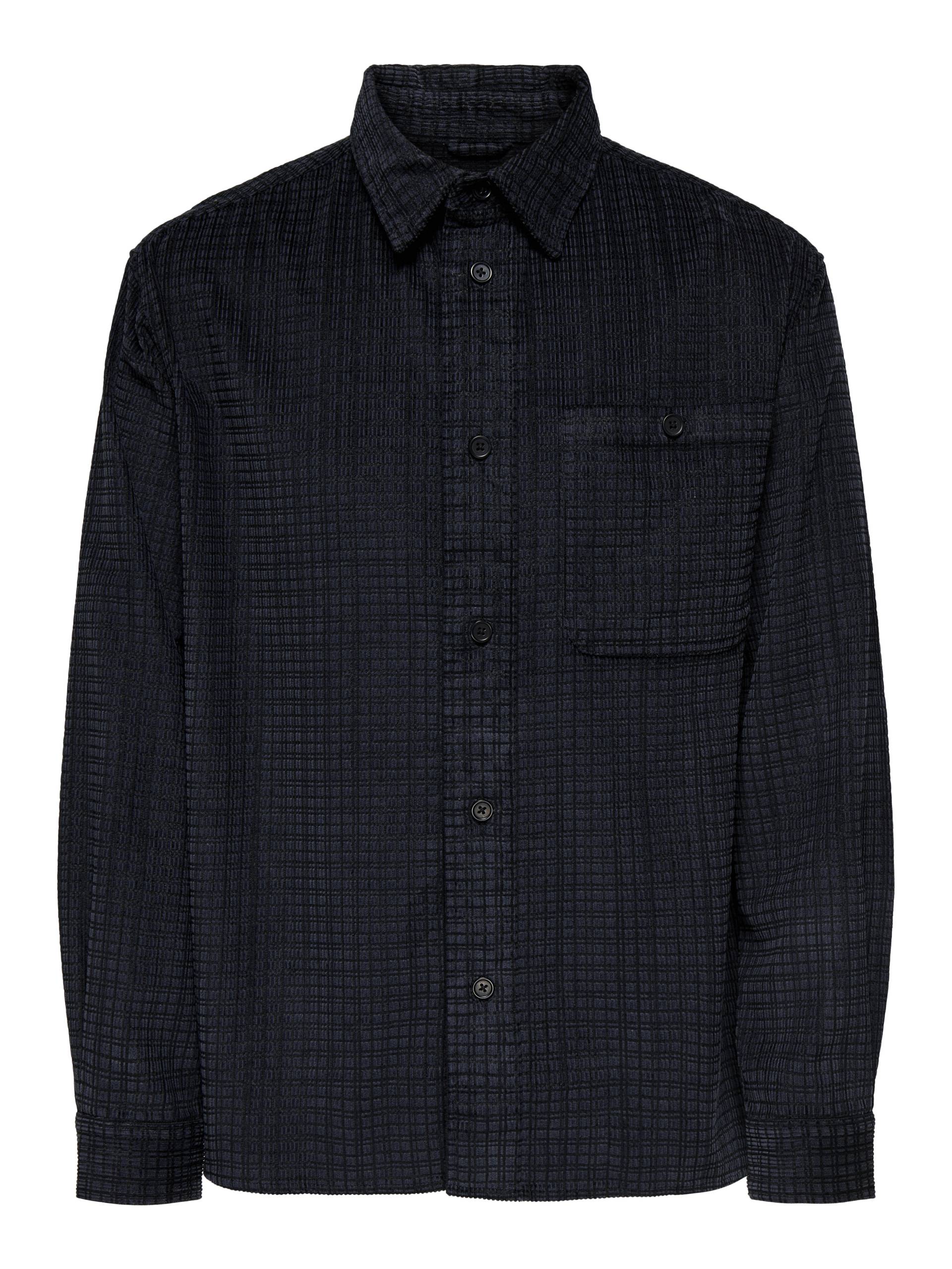 ONLY&SONS - ONSWALEED CORDUROY OVERSHIRT 0345 NOOS jet black - Gr. - L von ONLY&SONS