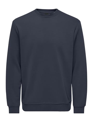 ONLY & SONS Herren Onsconnor Reg Crew Neck Sweat Noos, Blue Nights, XL EU ONLY & SONS Herren Onsconnor Reg Crew Neck Sweat Noos, Blue Nights, XL EU von Only & Sons
