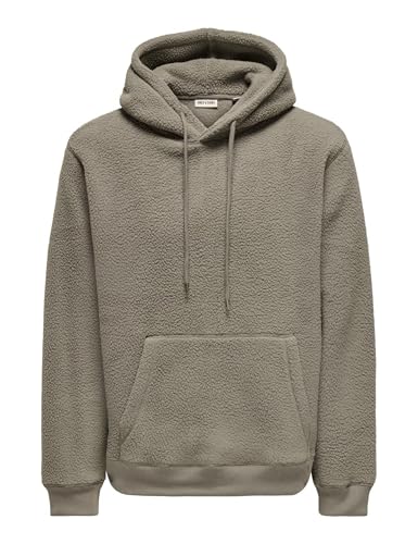 ONLY & SONS Onsemilio Reg Teddy Hoodie Sweat Vd von ONLY & SONS