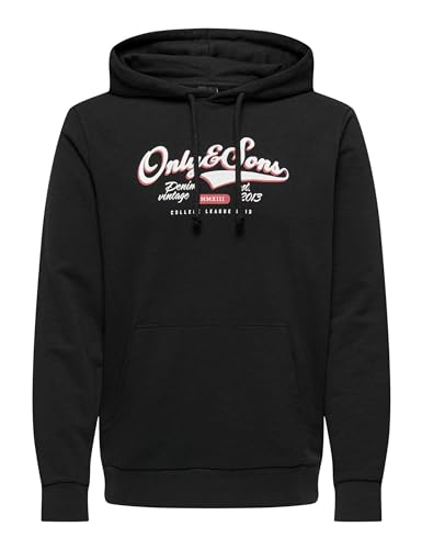 ONLY & SONS Onslenny Reg Vintage Print Hood Sweat von ONLY & SONS