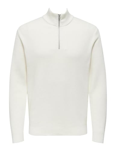 ONLY & SONS Onsphil Reg 12 Struc Half Zip Knit Noos von Only & Sons