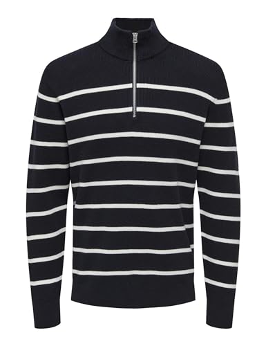 Onsphil Reg 12 Struc Half Zip Knit Noos von ONLY & SONS