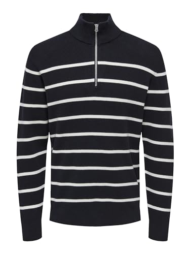 Onsphil Reg 12 Struc Half Zip Knit Noos von ONLY & SONS