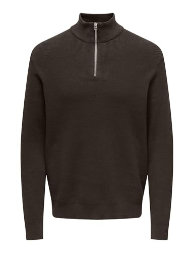 ONLY & SONS Onsphil Reg 12 Struc Half Zip Knit Noos von ONLY & SONS