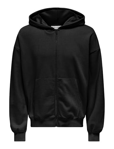 ONLY & SONS Herren Onsturner VTG Zip Hoodie Cbo Noos Sweatshirt-Jacke, Schwarz, XL EU von ONLY & SONS