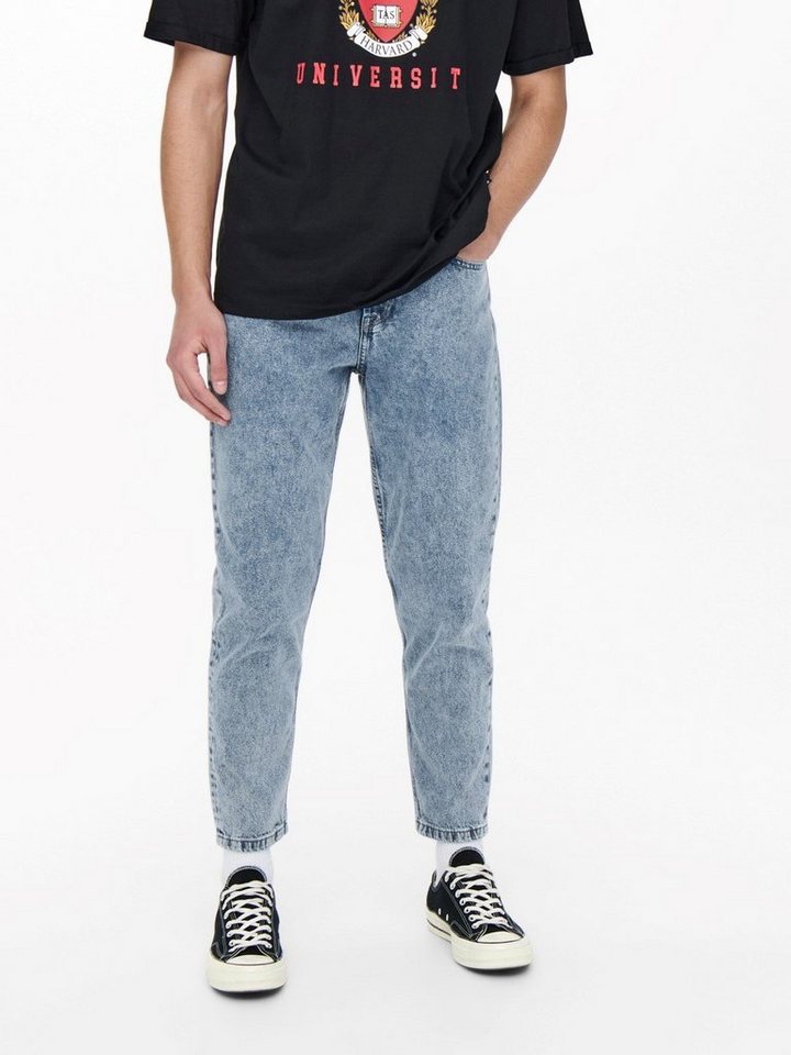 ONLY & SONS Regular-fit-Jeans (1-tlg) O&S Loose Cropped Jeans von ONLY & SONS