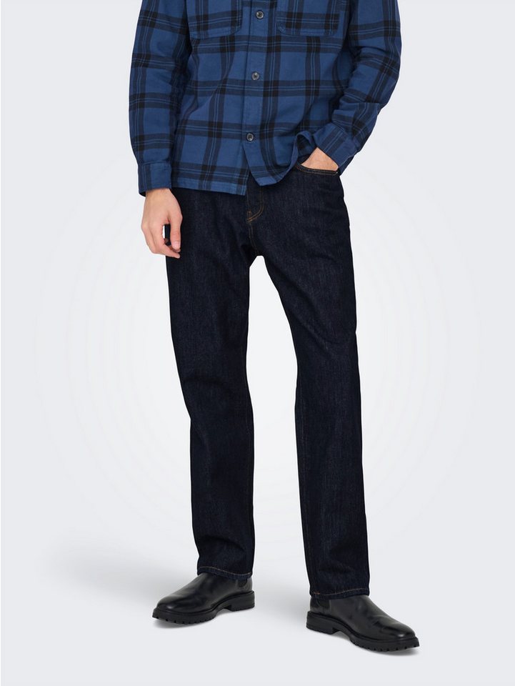 ONLY & SONS Regular-fit-Jeans ONSEDGE STRAIGHT BROMO 0017 DOT DNM NOOS von ONLY & SONS