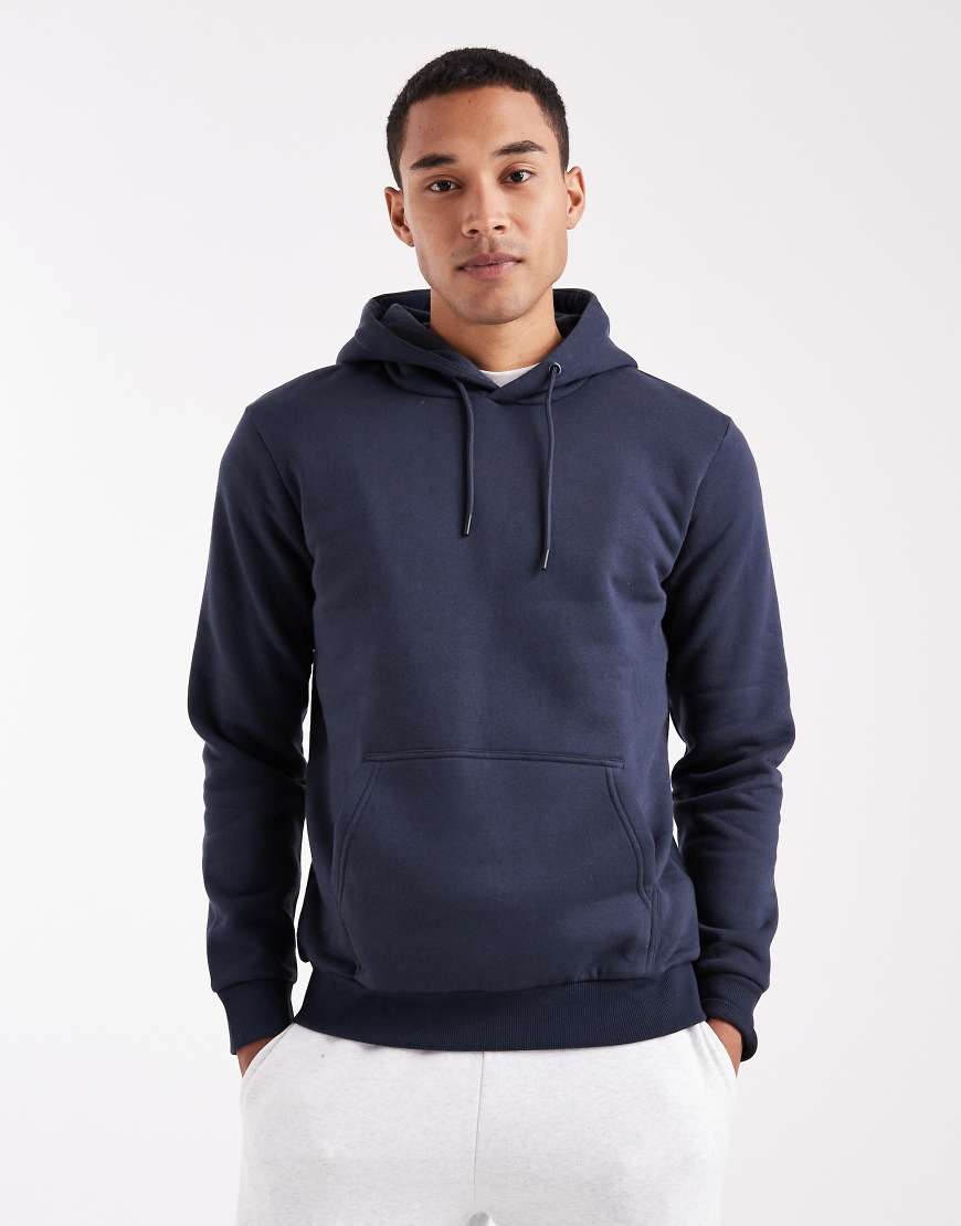 ONLY & SONS - Schmal geschnittener Kapuzenpullover in Marineblau von ONLY & SONS