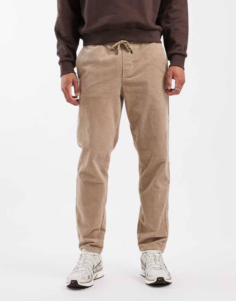 ONLY & SONS - Schmal zulaufende Cordhose in Beige-Neutral von ONLY & SONS
