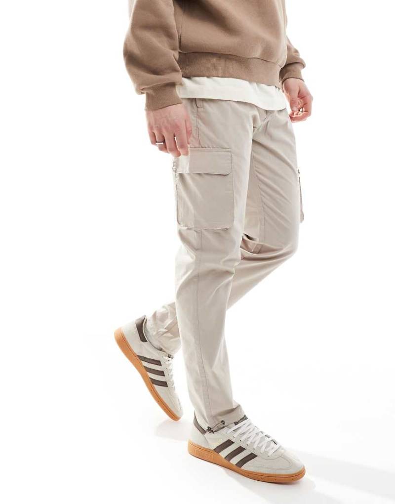ONLY & SONS - Schmal zulaufende Funktions-Cargohose in Steinbeige-Neutral von ONLY & SONS