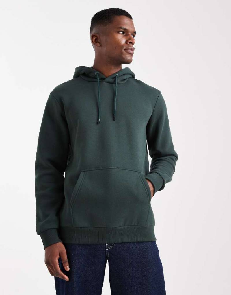 ONLY & SONS - Slim-Fit-Kapuzenpullover in Dunkelgrün von ONLY & SONS