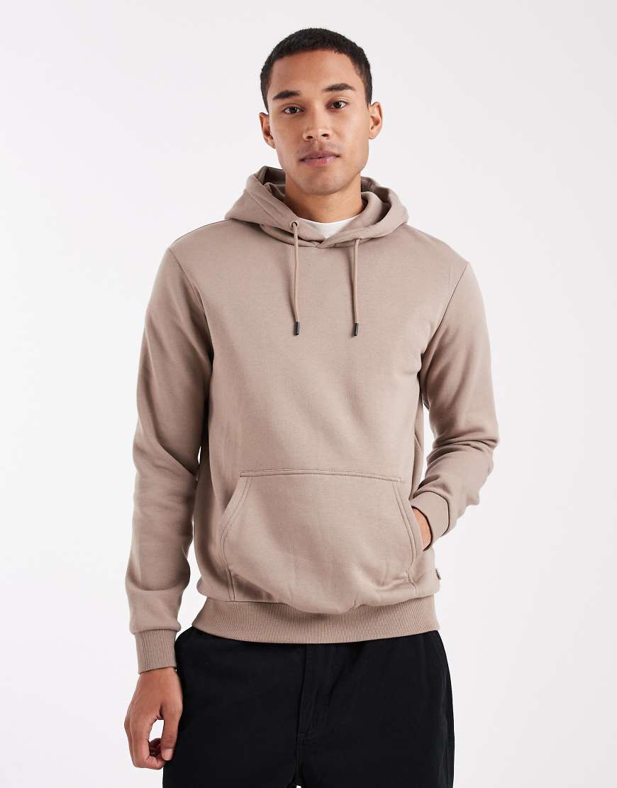 ONLY & SONS - Slim-Fit-Kapuzenpullover in Hellbraun-Brown von ONLY & SONS