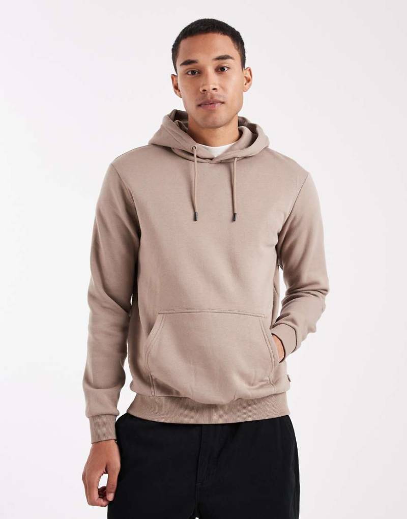 ONLY & SONS - Slim-Fit-Kapuzenpullover in Hellbraun-Brown von ONLY & SONS