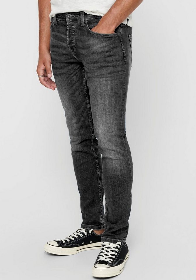 ONLY & SONS Slim-fit-Jeans ONSWEFT REG. D. GREY 6458 JEANS VD von ONLY & SONS