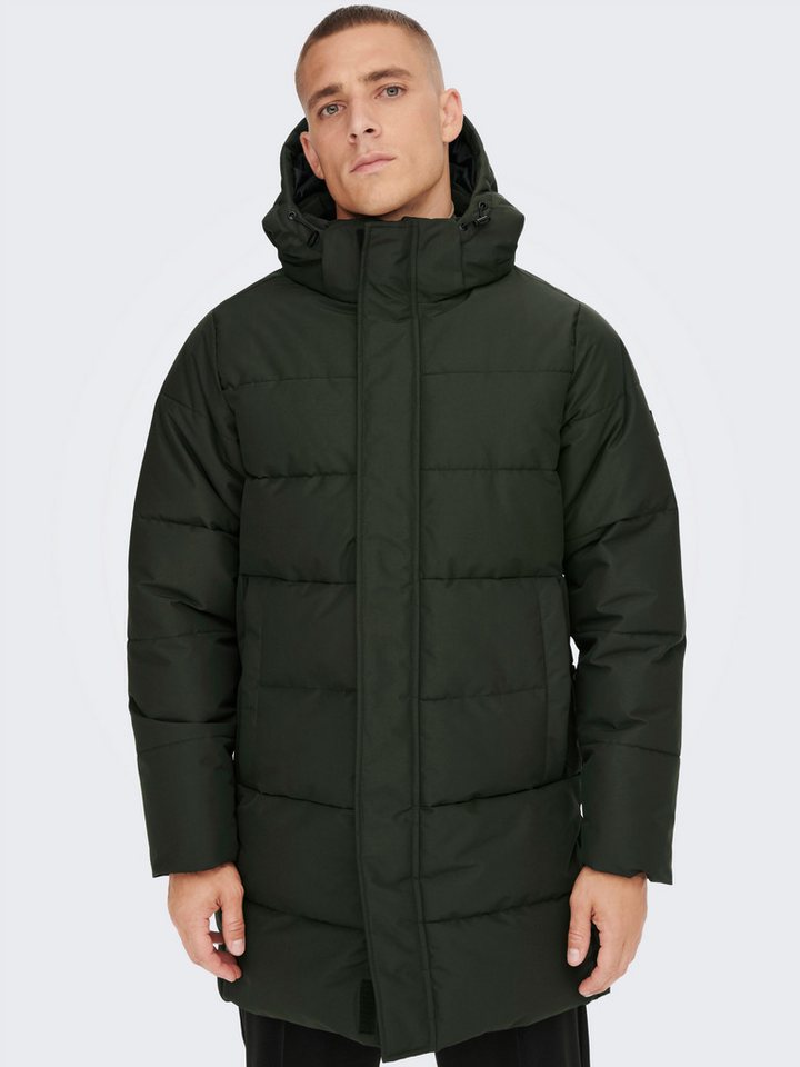 ONLY & SONS Steppjacke ONSCARL LIFE LONG QUILTED COAT NOOS OTW von ONLY & SONS