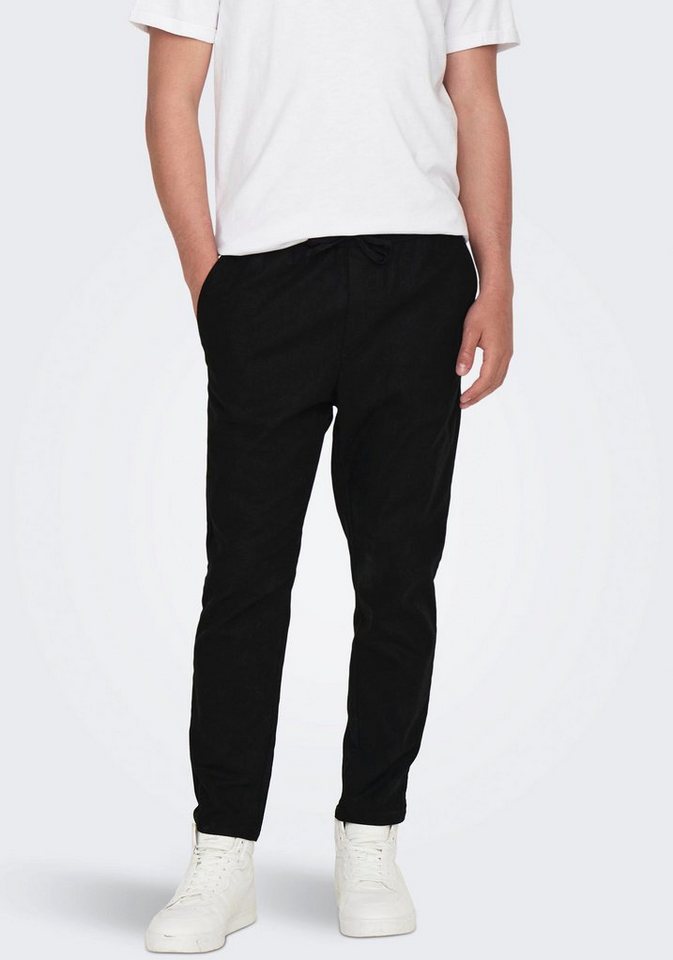ONLY & SONS Stoffhose ONSLINUS CROP 0007 COT LIN PNT NOOS mit Leinen von ONLY & SONS