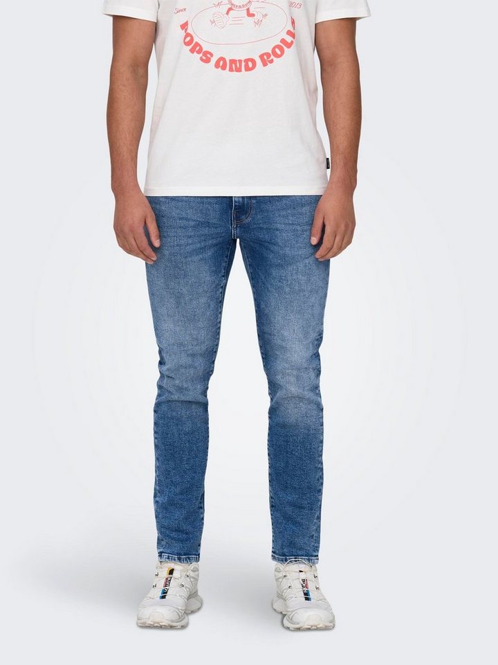 ONLY & SONS Straight-Jeans ONSWEFT REGULAR WB 0021 TAI DNM NOOS im 4-Pocket-Style von ONLY & SONS